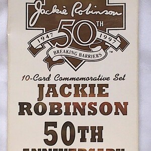 Ensemble de 10 cartes commémoratives 50e anniversaire de Jackie Robinson