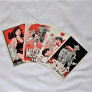 Kitchen Sink Comix 20th Anniversary Trading Cards 1 thru 4