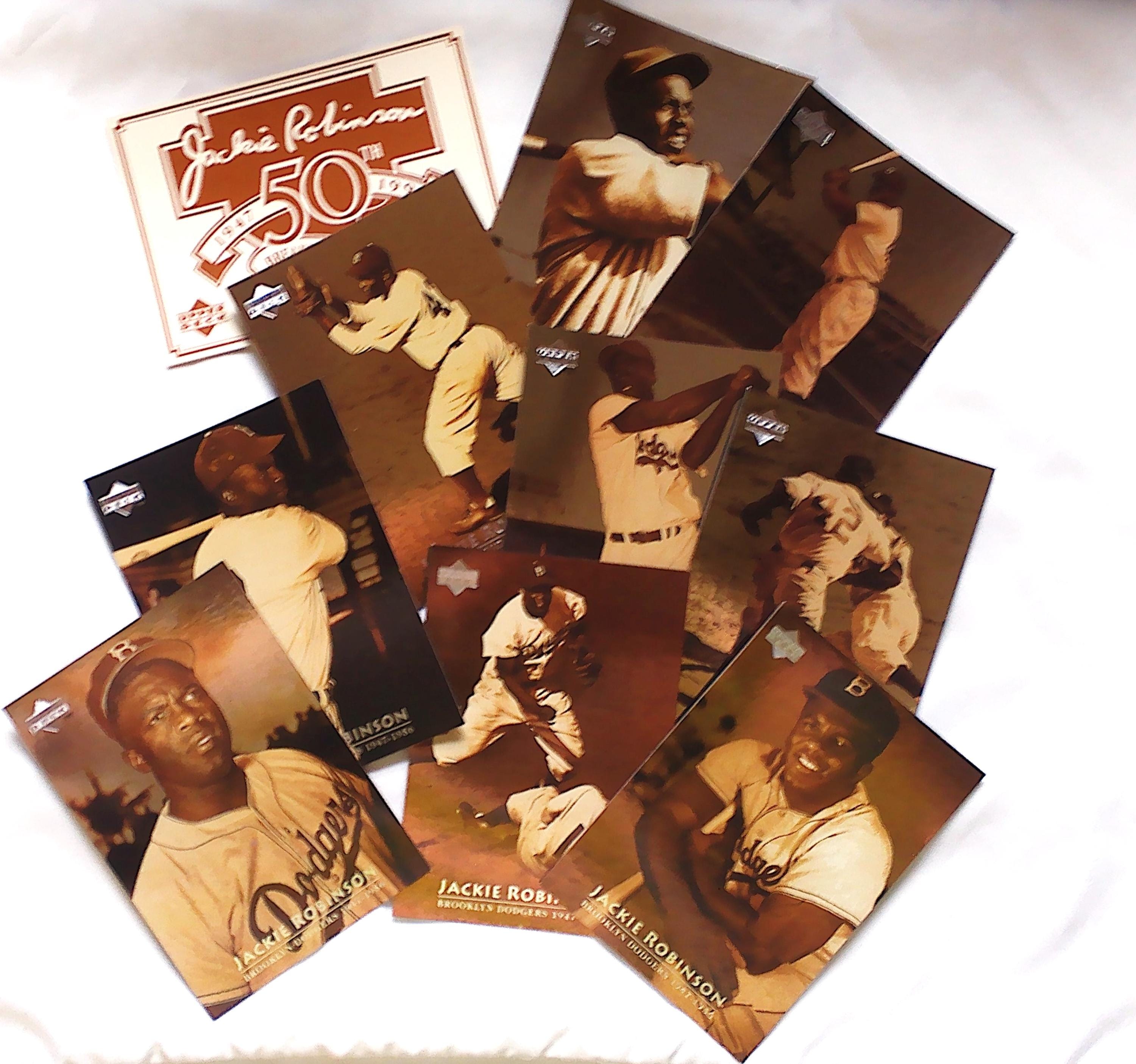 Jackie Robinson 50th Anniversary 10 Card Commemorative Set - Etsy