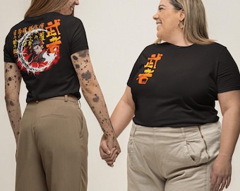 Musha Warrior Anime Shirt, Japanese Streetwear Graphic Tee, Urban Samurai Dragon Style T-Shirt