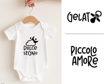 Italian SVG Baby Onesie Sublimation Design (Digital Download)