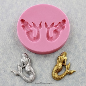 Mermaid Mold Silicone Mould Resin Polymer Clay Candy Fondant Chocolate Wax (326)