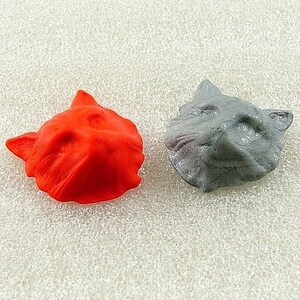 Cat Face Flexible Mold/Mould 25mm for Crafts, Jewelry, Scrapbooking resin, pmc, polymer clay, Sculpey III, Fimo and Premo Clay 114 image 2