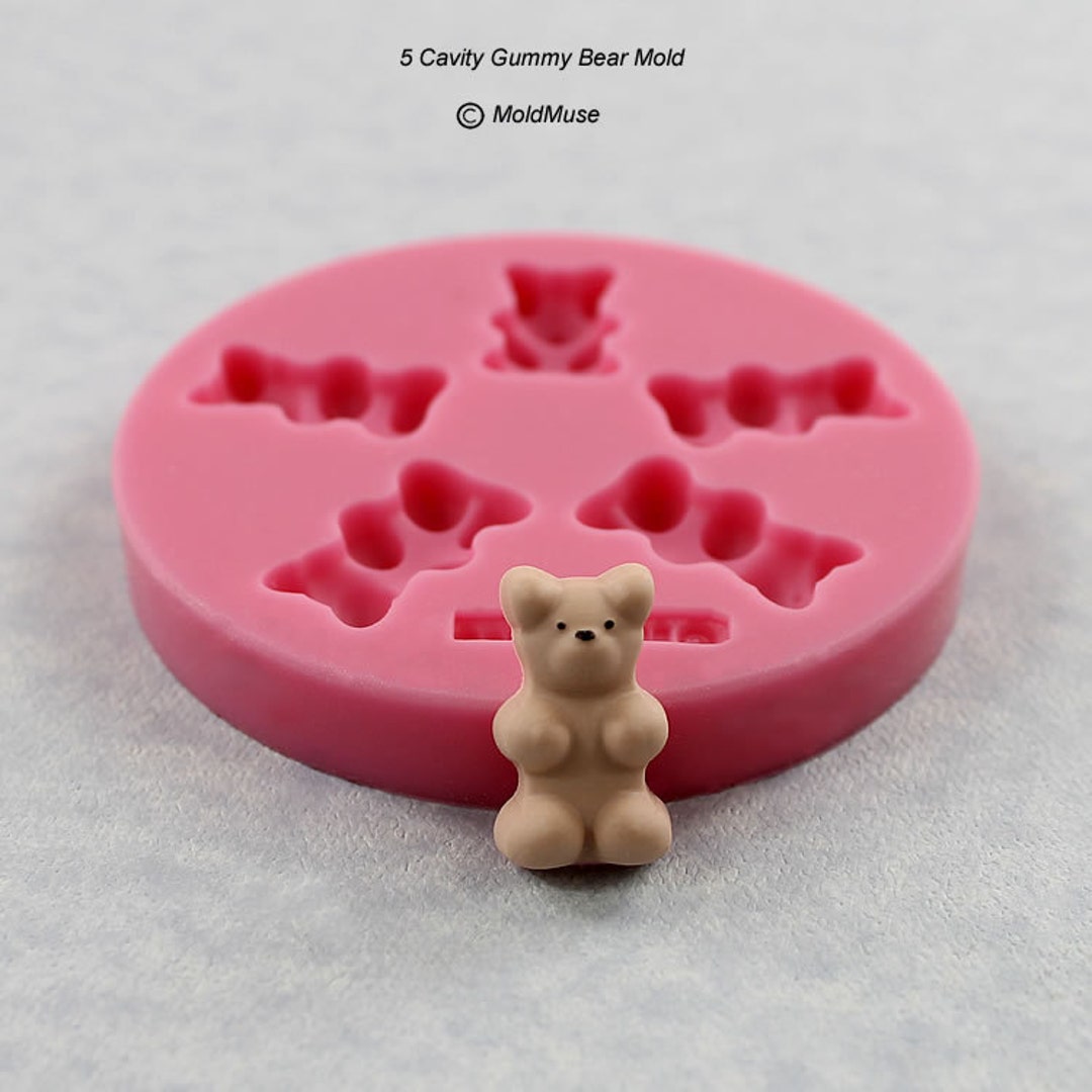 Gummy Bear Silicone Mold Resin, Fondant, Chocolate, Candy, Polymer Clay