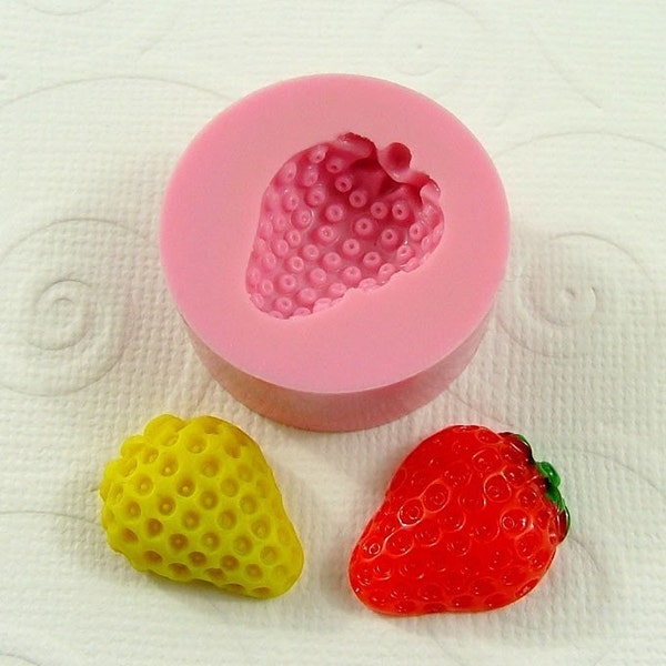 Strawberry Flexible Mini Mold/Mould (20mm) for Crafts, Jewelry, Scrapbooking, Miniature Food (resin,  pmc, Utee, polymer clay) (149)