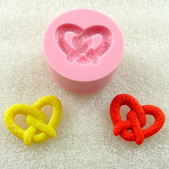 Pretzel Kawaii Mold/Mould 16mm Flexible Silicone Resin Mold Etsy