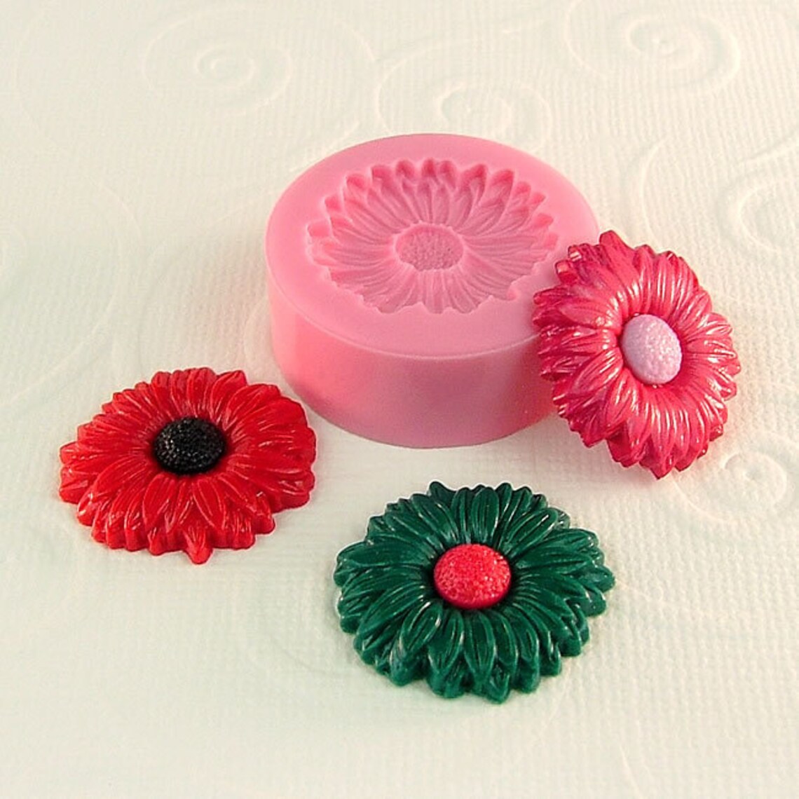 Flower Mold Resin Polymer Clay Flexible Mold/Mould 23mmfor Etsy