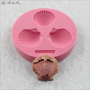 Seashell Mold Mould for fondant, resin, polymer clay, chocolate (283)