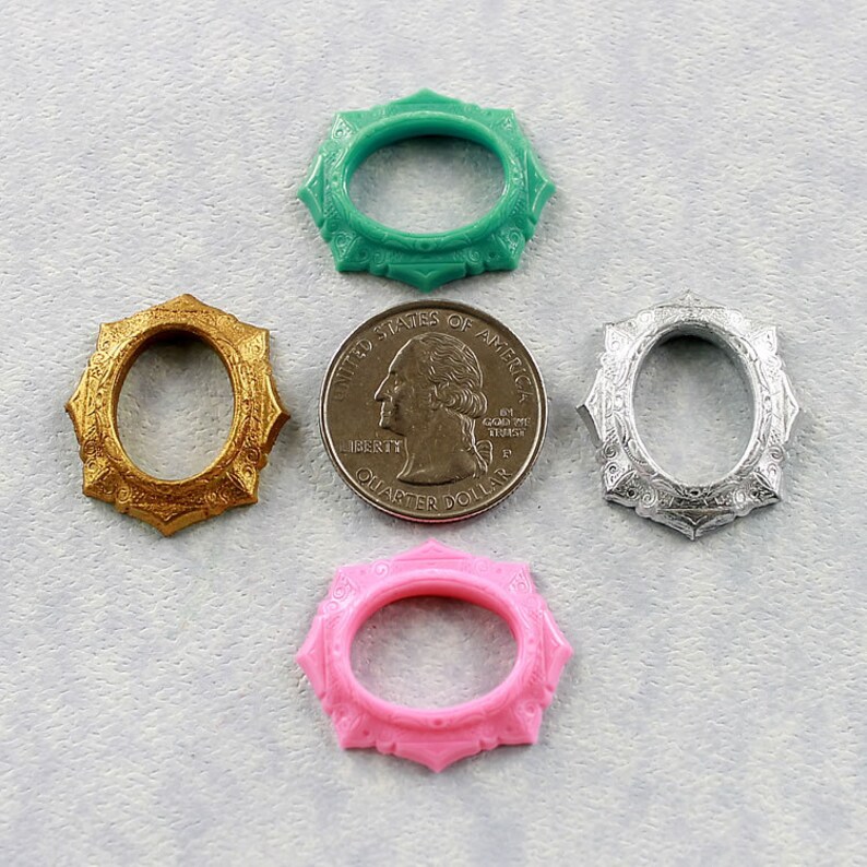 Frame Ornate Victorian Miniature Frame Mold Polymer Clay Resin Etsy