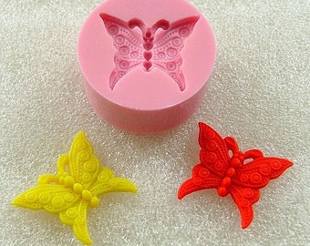 Tiny Butterfly Flexible Mini Mold/Mould (21mm) for Crafts, Jewelry, Scrapbooking (wax, soap, resin, paper,  pmc, polymer clay) (115)