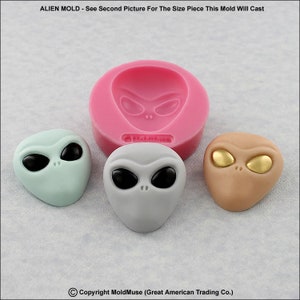 Alien, Alien Head Silicone Mold #366-2