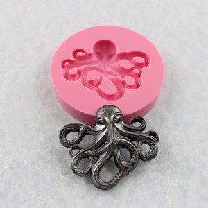 Octopus Silicone Mold Mould Resin Polymer Clay Wax PMC Fondant Candy Chocolate (334}