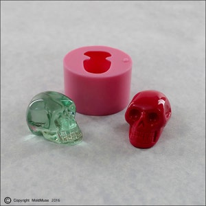 Skull Mold 3D Silicone Mould Crystal Skull for soap, resin, chocolate, polymer clay, wax 293 image 1