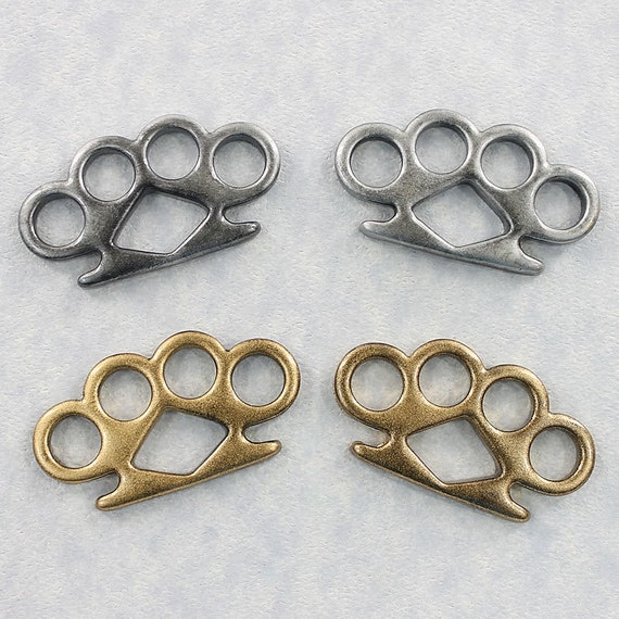 Shiny Brass Knuckles Silicone Mold Key Chain Epoxy Resin Mould Plastic  Jewelry