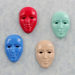 Face Mask Mold Silicone Mould Resin Polymer Clay Fondant Chocolate Wax 339 image 2