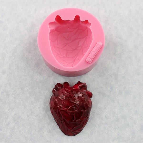 Large Anatomical Heart Silicone Mold (345)