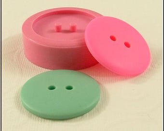 Big Large Button Flexible Silicone Mold/Mould (34mm) for Crafts, Jewelry, Scrapbooking, Sewing (resin, paper,  pmc, polymer clay) (234)