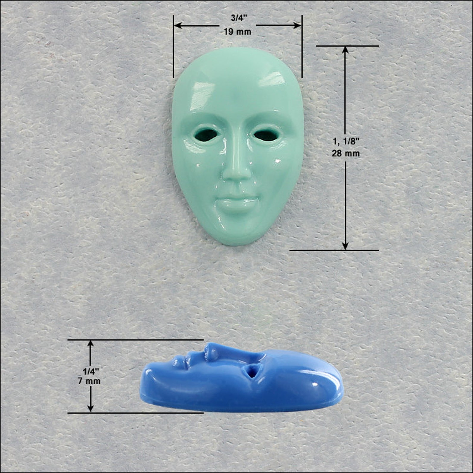 Face Mask Mold Silicone Mould Resin Polymer Clay Fondant Etsy