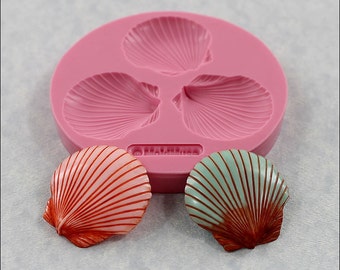 Seashell Mold Sea Shell Mould for fondant, resin, polymer clay, chocolate (299)