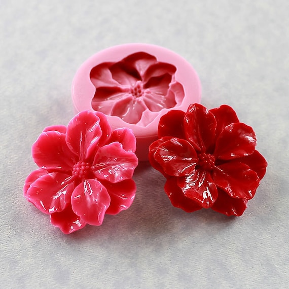 Flower Mold Big and Bold Silicone Mold Resin, Polymer Clay, Pmc, Jewelry,  Chocolate, Fondant, Candy 296 