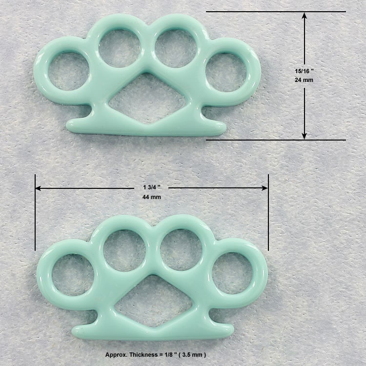 4 Pieces Knuckle Dusters Silicone Molds Brass Knuckles Resin