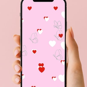 Pink & Purple Aesthetic Wallpapers | Phone Background Set | Instant Download
