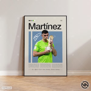 Emiliano Martinez Poster, Argentine Footballer, Soccer Gifts, Sports Poster, Football Player Poster, Soccer Wall Art, Sports Bedroom Posters