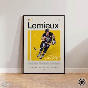 Mario Lemieux Poster, Pittsburgh Penguins Poster, NHL Poster, Hockey Poster, Sports Poster, Mid-Century Modern, Sports Bedroom Posters