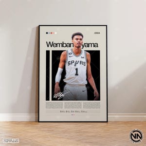 Victor Wembanyama Poster, San Antonio Spurs, NBA Poster, Sport Poster, moderne Sportkunst, NBA Draft, Basketball Geschenk, Sport Schlafzimmer Poster