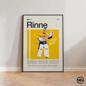 Pekka Rinne Poster, Nashville Predators Poster, NHL Poster, Hockey Poster, Sports Poster, Mid-Century Modern, Sports Bedroom Posters