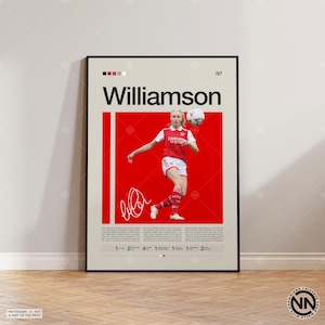 Leah Williamson Poster, WSL Poster, Arsenal Poster, Sports Poster, Football Player Poster, Soccer Wall Art, Sports Bedroom Posters