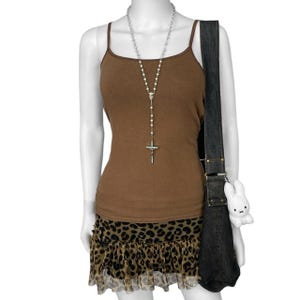 00s Grunge Brown Layering Cami Sz S