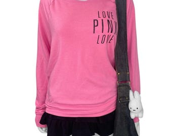 00s 2010s Victorias Secret PINK Logo Pullover Sz M