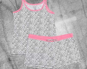 00s Scene Emo Mcbling Cheetah Pj Set Sz L