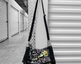 00s Scene Emo Grunge Music Crossbody Purse