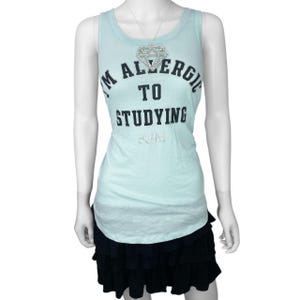 00s Scene Emo Victorias Secret PINK Tank Sz L