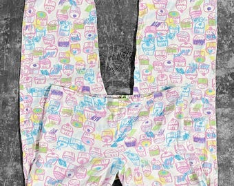 00s Y2K Joe Boxer Emo Scene Cupcakes Pj Pants Sz S/M