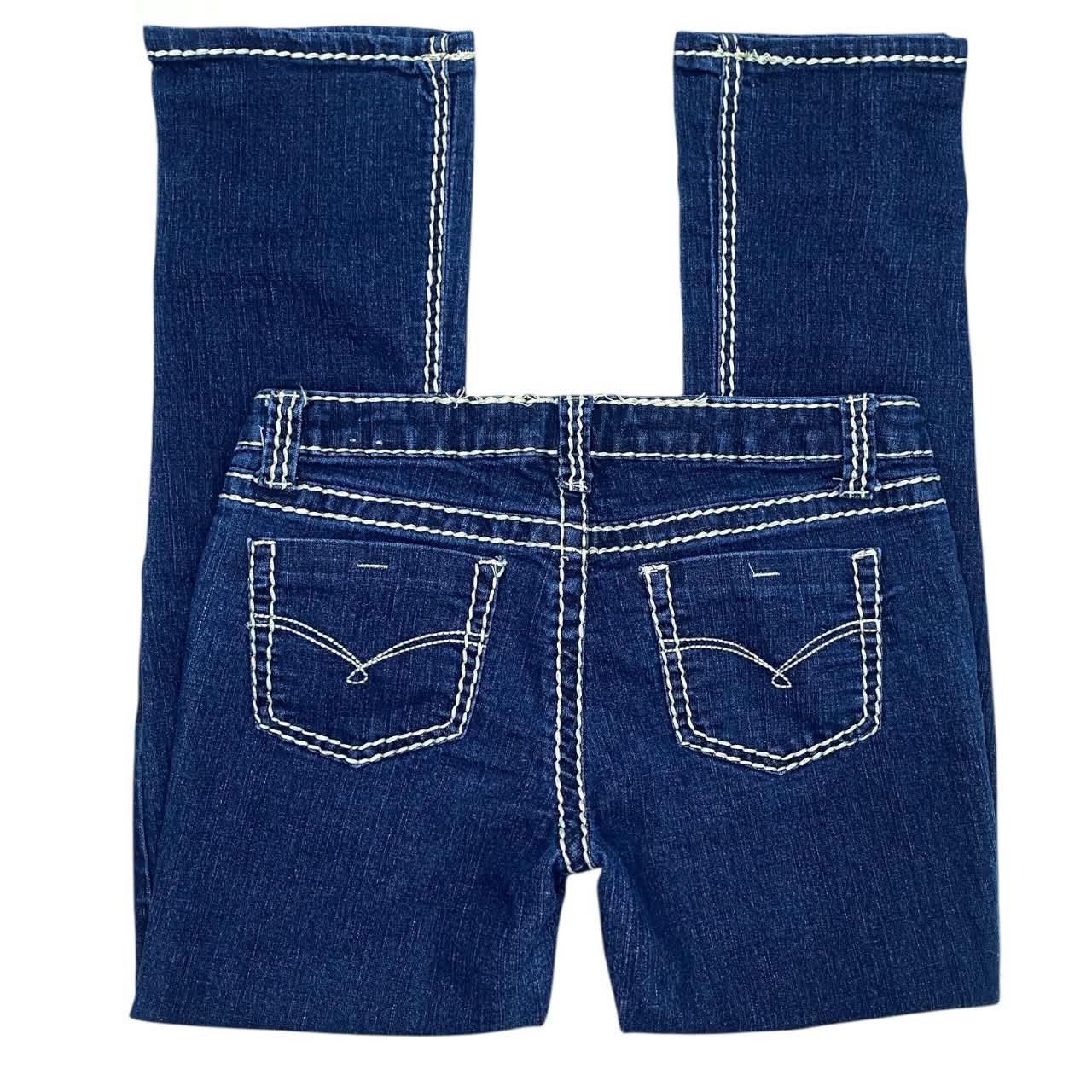 00s【archive】damage skinny denim/Y2K/30 Vintage 2000s Y2K Hudson 