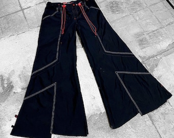GRAIL 90s 2000s Vintage Kikwear KikGirl Rave Pants Sz S