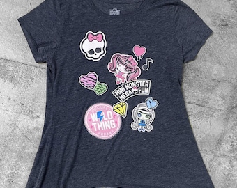 00s 2010s Scene Emo Monster High Minis Shirt Sz S