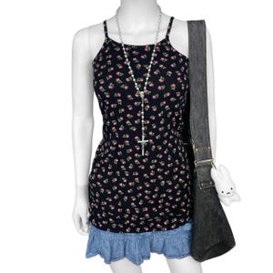 00s Grunge Floral Cami Sz XXS/XS