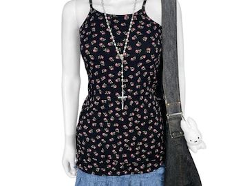 00s Grunge Floral Cami Sz XXS/XS