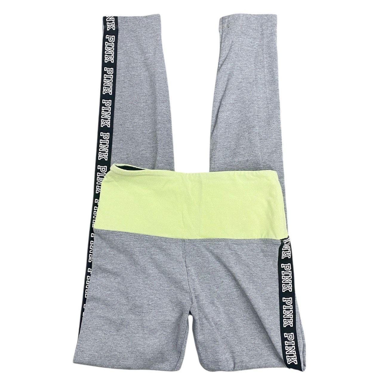 Legging Yoga Victoria's Secret Pink Noir Et Gris Taille S/M - Occasion Très Bon état