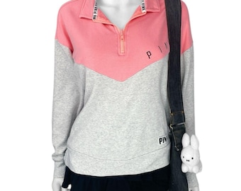 00s 2010s Victorias Secret PINK Logo Hoodie Sz XS/S