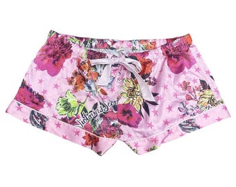 00s 2010s Victoria's Secret PINK Floral Sleep Shorts Sz L