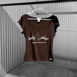 baby phat ベイビーファット ベロア ファー ロング Y2K 猫刺繍 NWT VTG