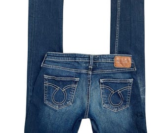 00s 2010s Big Star Buckle Lowrise Skinny Jeans Sz S