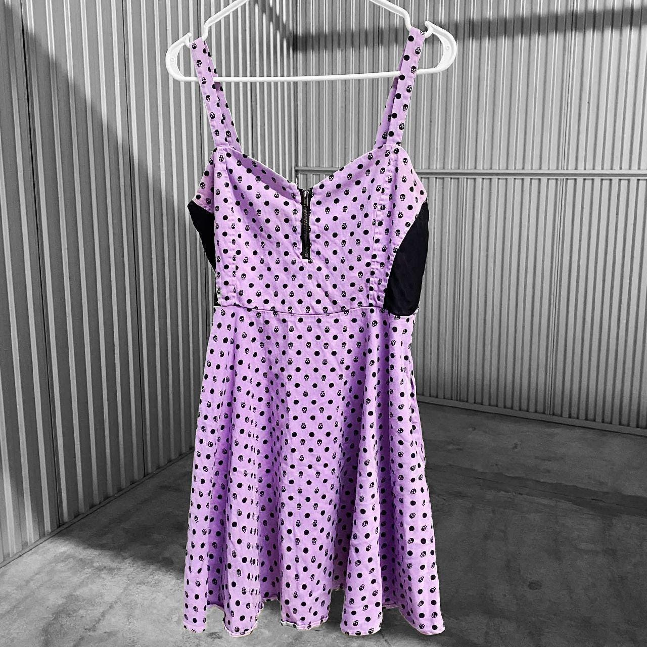 blue and purple polka dot dress Princess Maxi Dress Chocolate/Blue Polka Dot main image 0