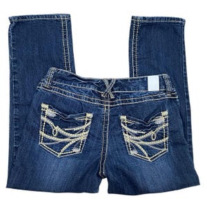 Jean Flare TELL DENIM WORKS à Patches - Taille 9 - Neuf Avec étiquettes