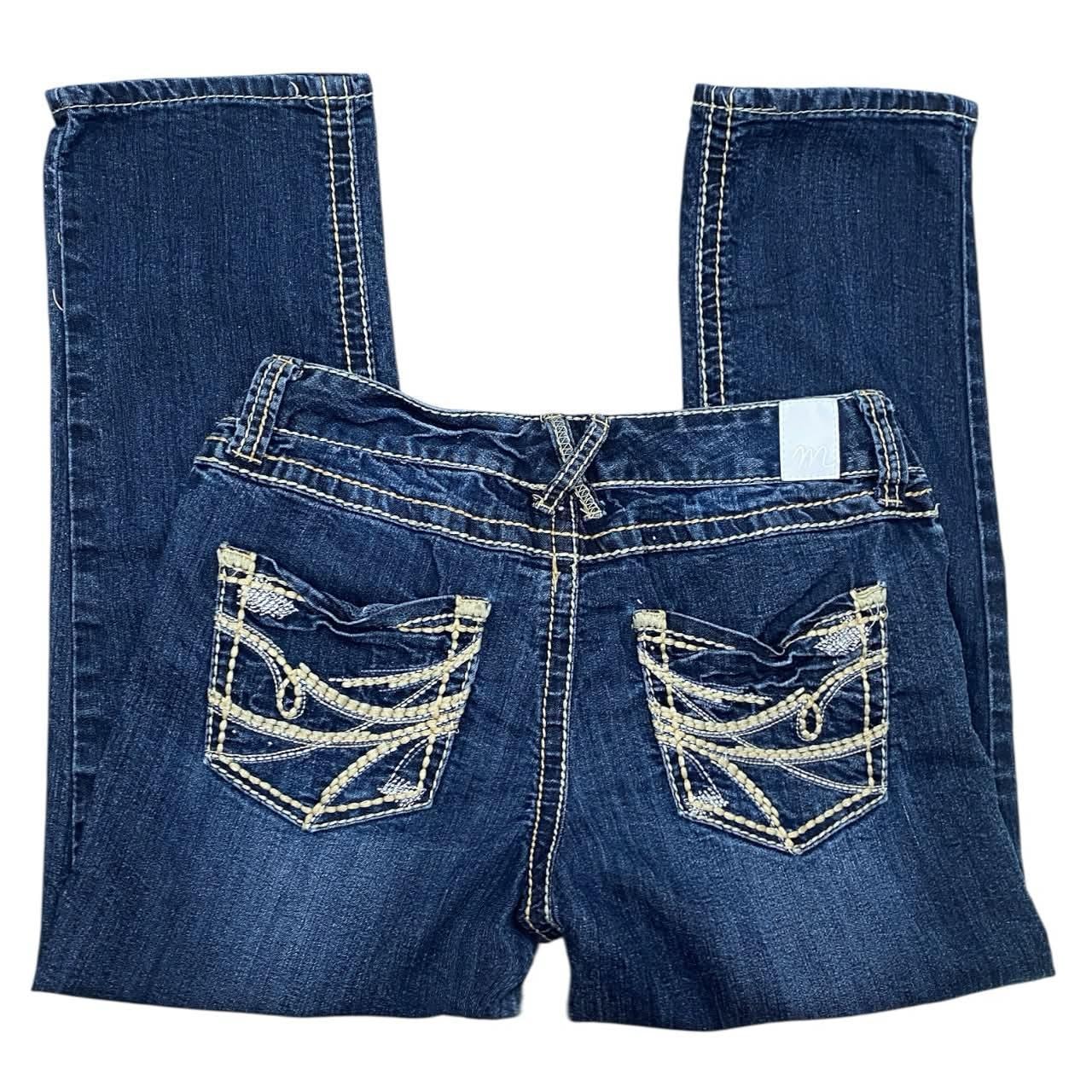 Y2K 2000s Maurices Contrast Stitch Grunge Capri Jeans Sz M - Etsy